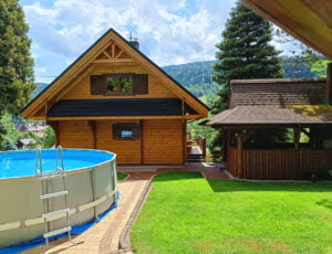 Ogród, basen, szałas, Góralska Nuta