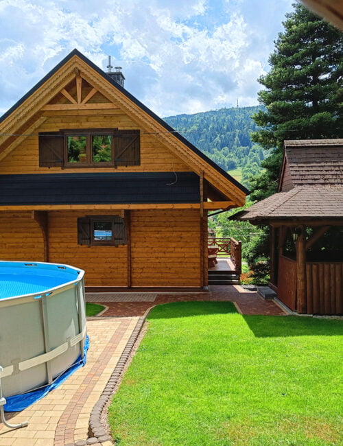 Ogród, basen, szałas, Góralska Nuta